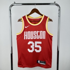 Retro Version Houston Rockets Red NBA #35 Jersey-311