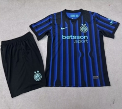 2025/26 Inter Milan Home Black and Bule Soccer Uniform-315