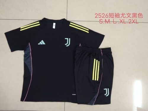 2025/26 Juventus Black Thailand Soccer Uniform-815