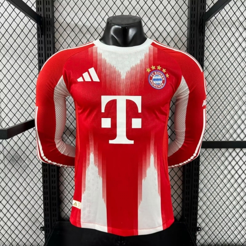 Player Version 2025/26 Bayern München Home Red Thailand LS Soccer jersey AAA-XY