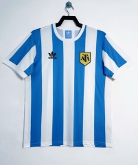 78Retro Version Argentina Home Blue White Thailand Soccer Jersey AAA-503/410/811