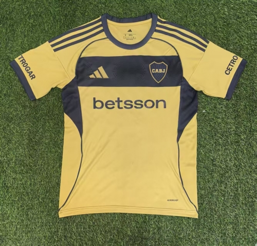 2025/26 Boca Juniors Away Yellow Thailand Soccer Jersey AAA-47/312/416