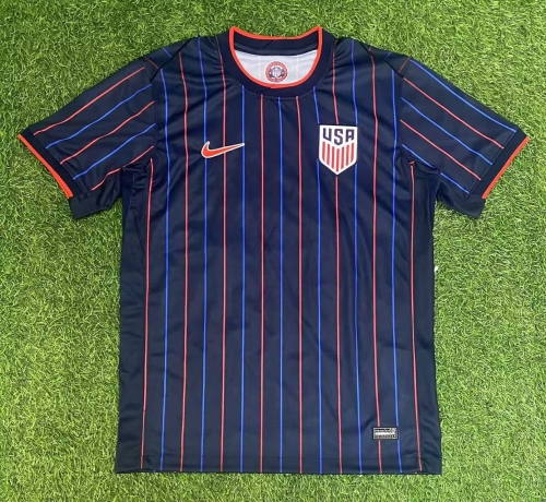 2025/26 USA Away Black & Blue Thailand Soccer Jersey AAA-07/416/705