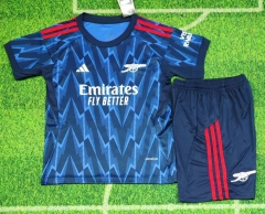 Kids 2025/26 Arsenal Away Royal Blue Kids/Youth Soccer Uniform-507