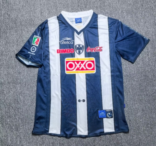 00/01 Retro Version Monterrey Blue & White Thailand Soccer Jersey AAA-912