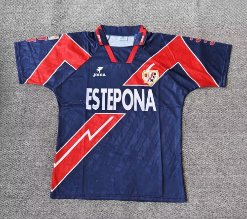 95/96 Retro Version Rayo Vallecano Away Royal Blue Thailand Soccer Jersey AAA-301