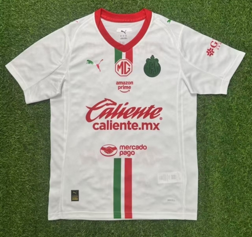 2025/26 Deportivo Guadalajara Away White Thailand Soccer Jersey AAA-416/07