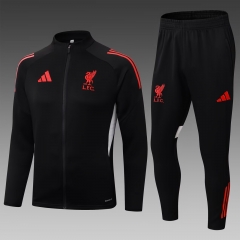 2025/26 Liverpool Black Soccer Jacket Uniform-411