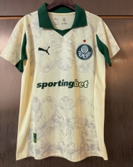 2025/26 Palmeiras 2nd Away Yellow Thailand Female Soccer Jersey AAA-JJ