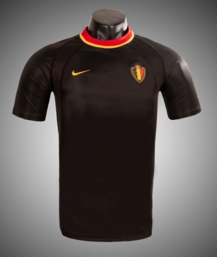 2000 Retro Version Belgium Away Black Thailand Soccer Jersey AAA-1041