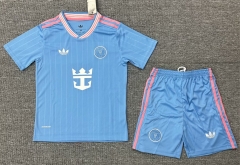 2025/26 Inter Miami CF 3nd Away Blue Kids/Youth Soccer Uniform-507/SKE/522