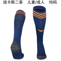 Kids/Adult 2025/26 Newcastle United 2nd Away Royal Blue Soccer Socks