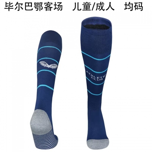Adult & Kids 2025/26 Athletic Bilbao Away Royal Blue Thailand Soccer Socks