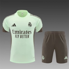 2025/26 Real Madrid Light Green Soccer Tracksuit Uniform-801