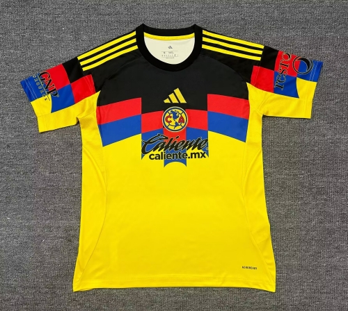 2025/26 Club América Home Yellow Thailand Soccer Jersey AAA-07/705/416