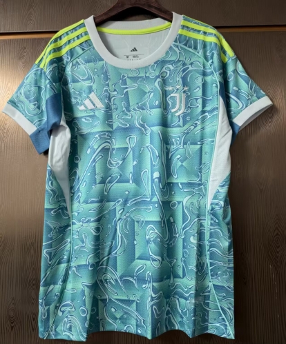 2025/26 Juventus FC Away Blue Thailand Female Soccer Jersey AAA-JJ