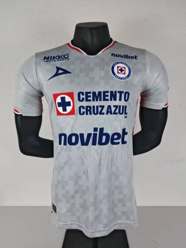 Player Version 2025/26 Cruz Azul Away White Thailand Soccer Jersey AAA-888/908