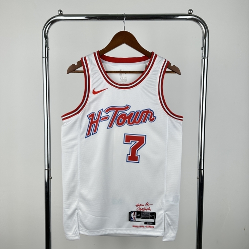 2024 City Version Houston Rockets White NBA #7 Jersey-311