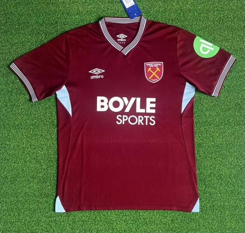 2025/26 West Ham United Home Red Thailand Soccer Jersey AAA-320/1040