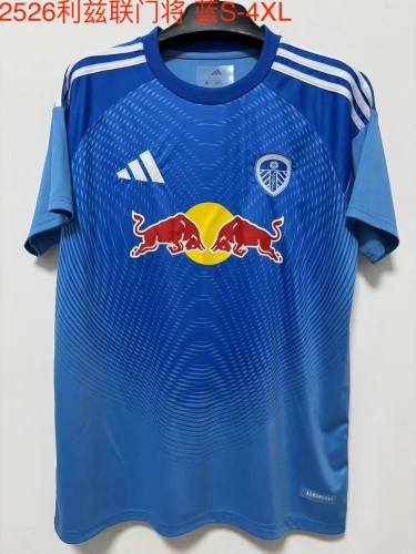 2025/26 Leeds United Goalkeeper Blue Thailand Soccer jersey AAA-709