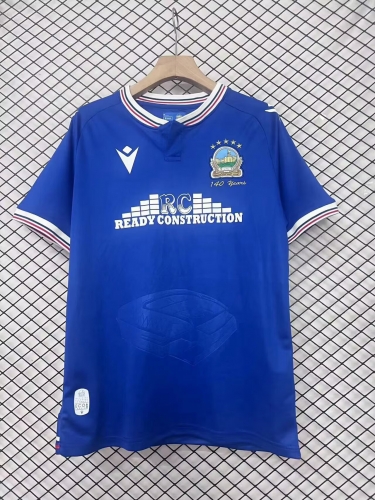 140th 2025/26 Linfield FC Home Blue Thailand Soccer Jersey AAA-95