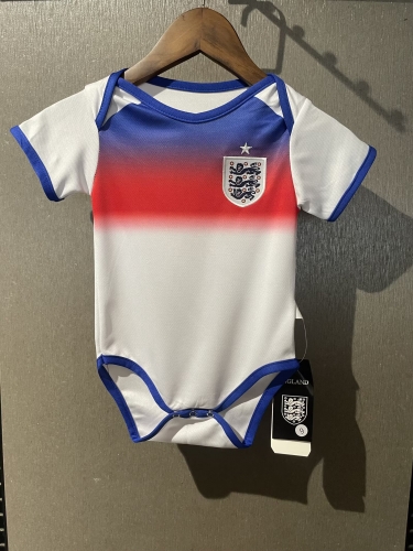 (Size 9/12 )2025-26 England Home White Baby Soccer Uniform-308