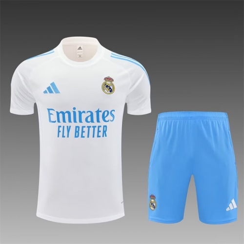 2025/26 Real Madrid White Soccer Tracksuit Uniform-815/801