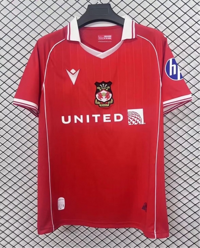 2025/26 Wrexham Home Red Thailand Soccer Jersey AAA-95