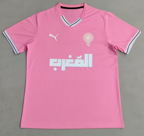 2025/26 Special Version Morocco Pink Thailand Training Soccer Jerseys-23