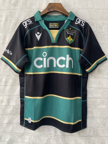 2025 Season Putun Saint Picture Home Black & Green Thailand Rugby Shirts-805