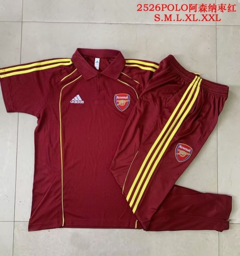 2025/26 Arsenal Red Thailand Polo Uniform-815