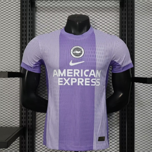 Player Version 2025/26 Brighton & Hove Albion  Away  Purple Thailand Soccer Jersey AAA-88