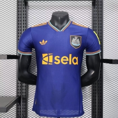 Player Version 2025/26 Newcastle United 2nd Away Blue Thailand Soccer Jersey AAA-88/416