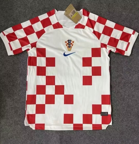 2022/23 Croatia Home White & Red Thailand Soccer Jersey AAA-23