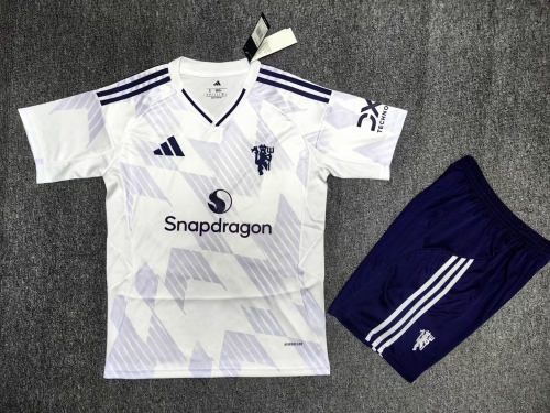 2025/26 Man United Away White Soccer Uniform-315/302