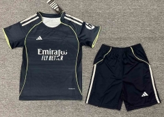 Kids 2025/26 Rea Madrid Away Black Kids/Youth Soccer Uniform-507/522/123