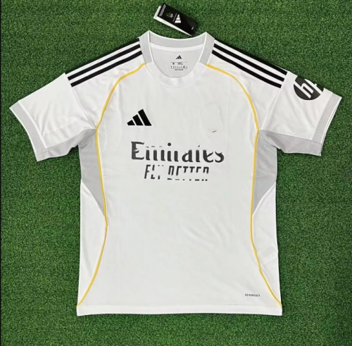 (S-4XL) 2025/26 Rea Madrid Home White Thailand Soccer Jersey AAA-320/416/705