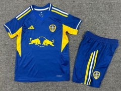 Kids 2025/26 Leeds United Away Blue Kids/Youth Soccer Uniform-1040/507
