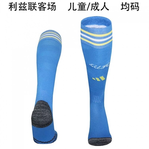 Adult/Kids 2025/26 Leeds United Away Blue Thailand Soccer Socks