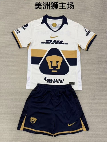 2025/26 Pumas UNAM Home White Soccer Uniform-208