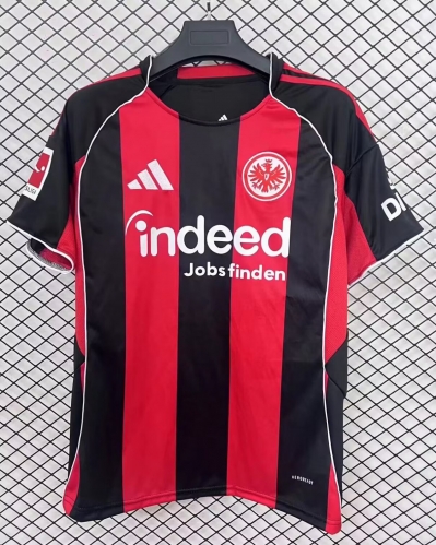 2025/26 Frankfurt Home Red & Black Thailand Soccer Jersey AAA-95