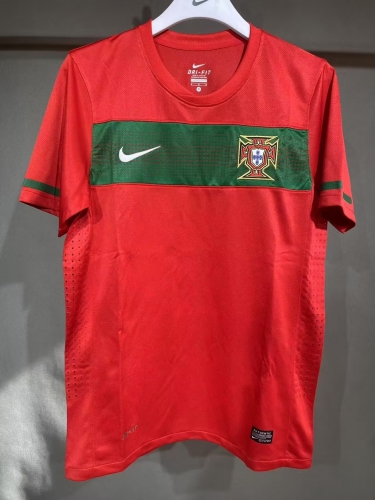 Player Retro Version 2010 Portugal Home Red Thailand Soccer Jersey AAA-703