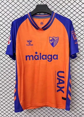 2025/26 Málaga CF Away Orange Thailand Soccer Jersey AAA-95