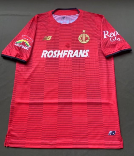 Player Version 2025/26 Toluca FC Home Red Thailand Soccer Jersey AAA-912
