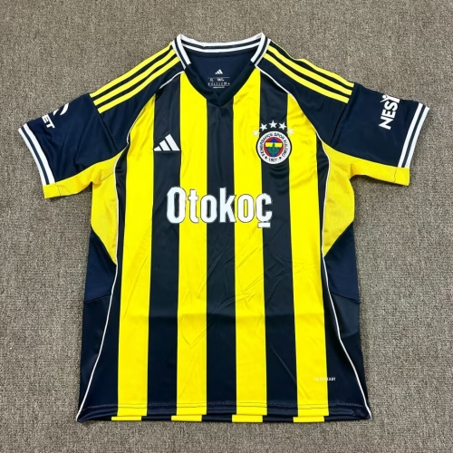 2025/26 Fenerbahçe Home Yellow & Black Thailand Soccer Jersey AAA-1040
