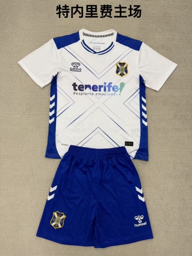 2025/26 CD Tenerife Home Blue & White Soccer Uniform-208