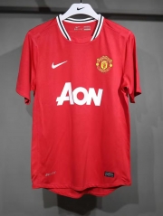Player Retro Version 11/12 Manited United Home Red Thailand Soccer Jersey AAA-703