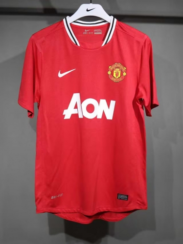 Player Retro Version 11/12 Manited United Home Red Thailand Soccer Jersey AAA-703