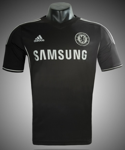 13/14 Retro Version Chelsea 2nd Away Black Thailand Soccer Jersey AAA-1041