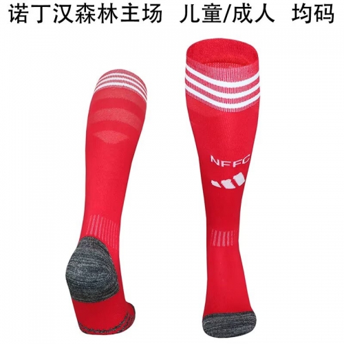 Adult & Kids 2025/26 Nottingham Forest Home Red Thailand Soccer Socks